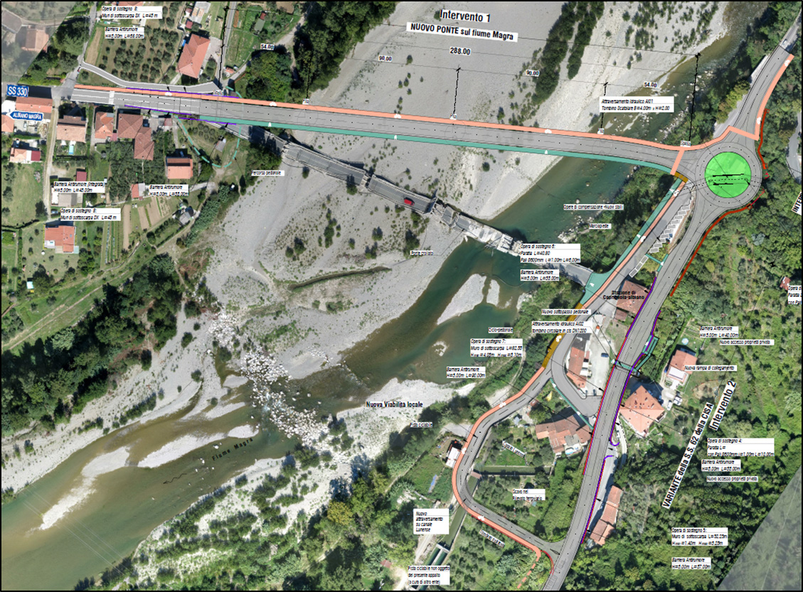 Progetto Ponte di Albiano Magra (2) Progetto Ponte di Albiano Magra (2)
