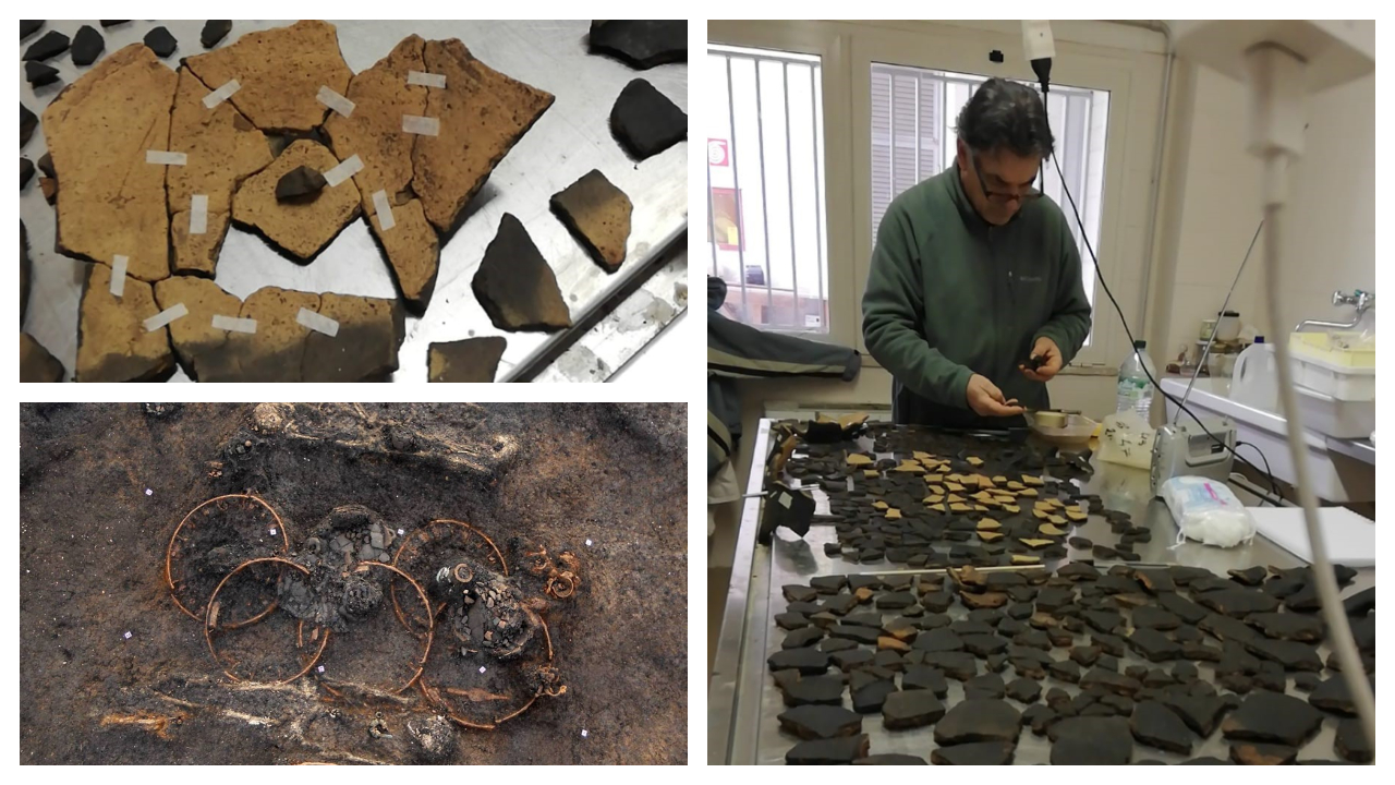 Lo scavo della tomba dei carri di Colfiorito durante le operazioni di restauro - marzo 2022 Lo scavo della tomba dei carri di Colfiorito durante le operazioni di restauro - marzo 2022