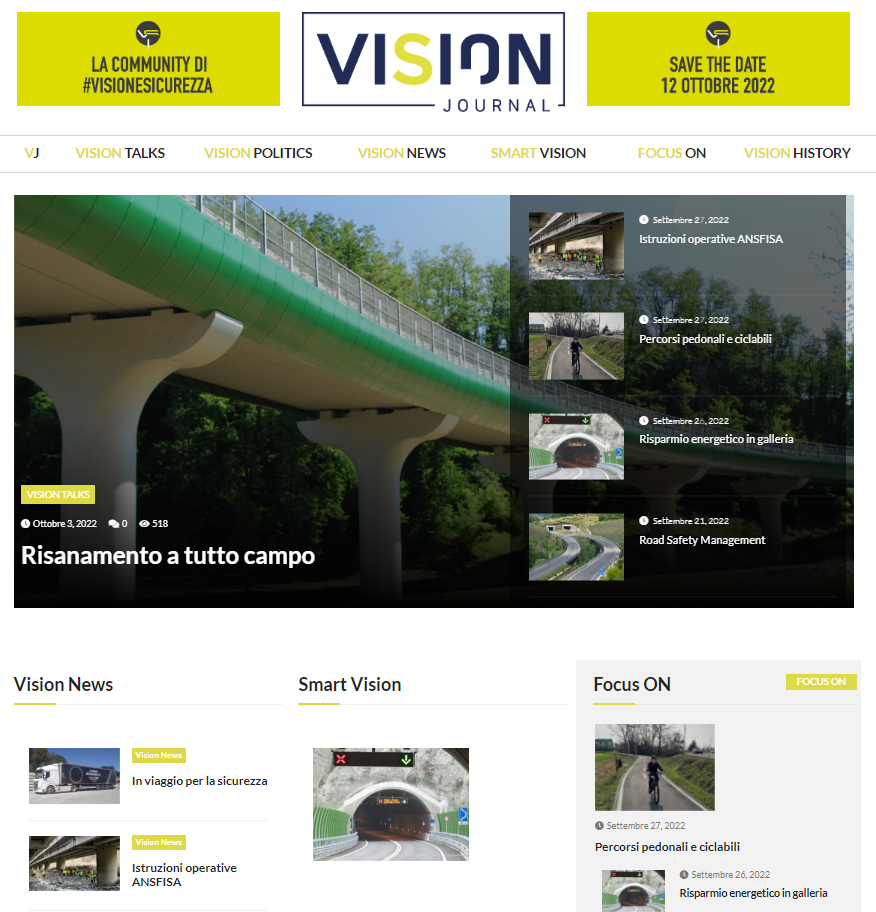 Vision Journal Screenshot (fonte Vision Journal) Vision Journal Screenshot (fonte Vision Journal)