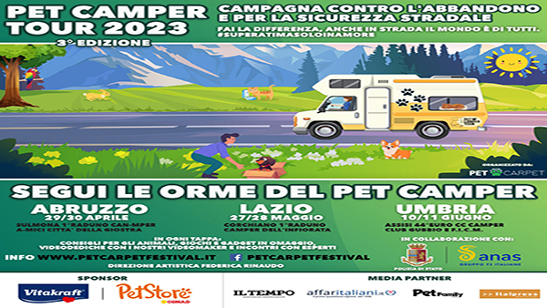 Pet Camper Tour 2023 (foto Pet Carpet) Pet Camper Tour 2023 (foto Pet Carpet)