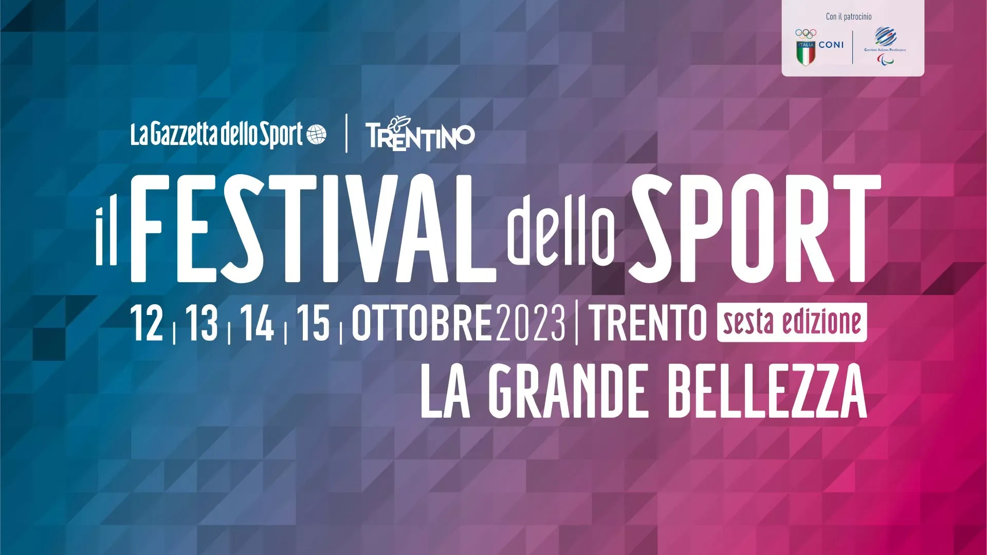 Festival dello Sport 2023 COVER Festival dello Sport 2023 COVER