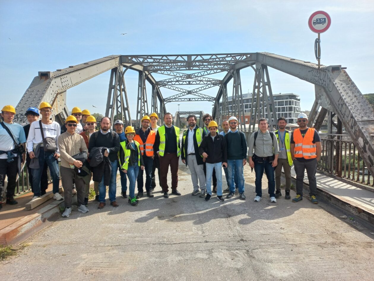 Visita università di Bristol cantieri Giubileo 2025 Ponte dell'Industria (foto Anas) Visita università di Bristol cantieri Giubileo 2025 Ponte dell'Industria (foto Anas)