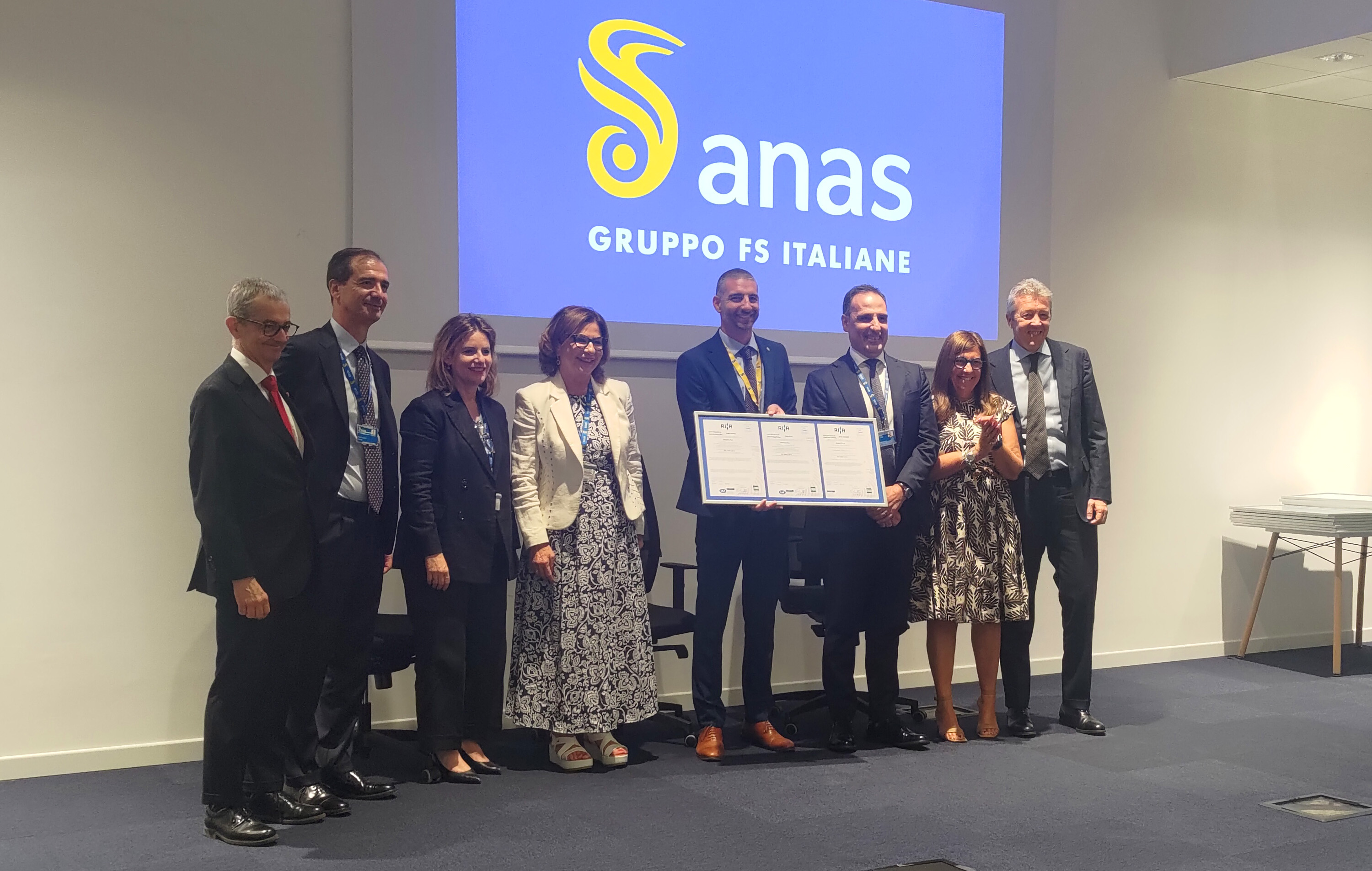 Anas ottiene la certificazione internazionale di qualità.jpg Anas ottiene la certificazione internazionale di qualità.jpg
