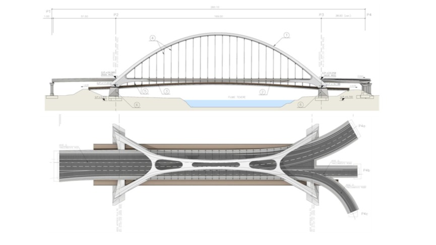 Rendering Ponte dei Congressi (foto Anas)