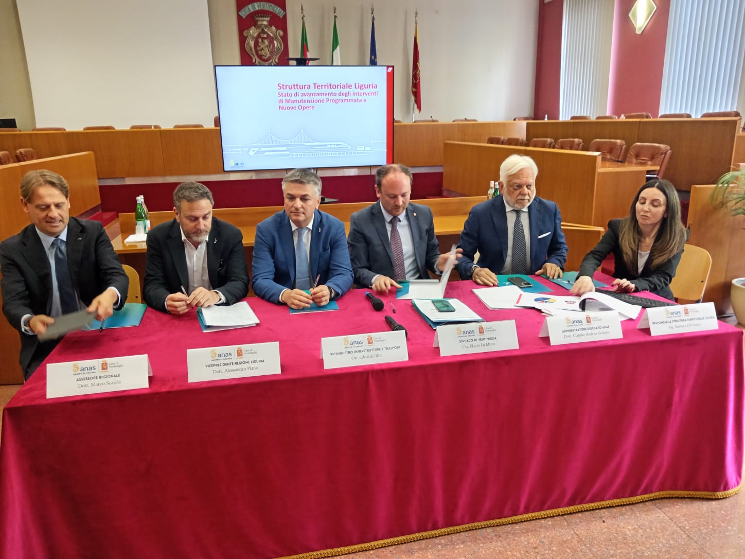 anas liguria SS1 dei balzi rossi riqualificazione valico