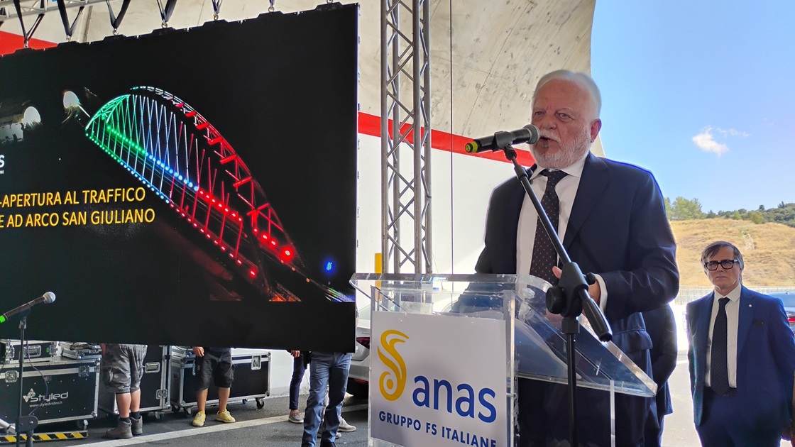 Inaugurazione Viadotto San Giuliano Gemme (foto Anas