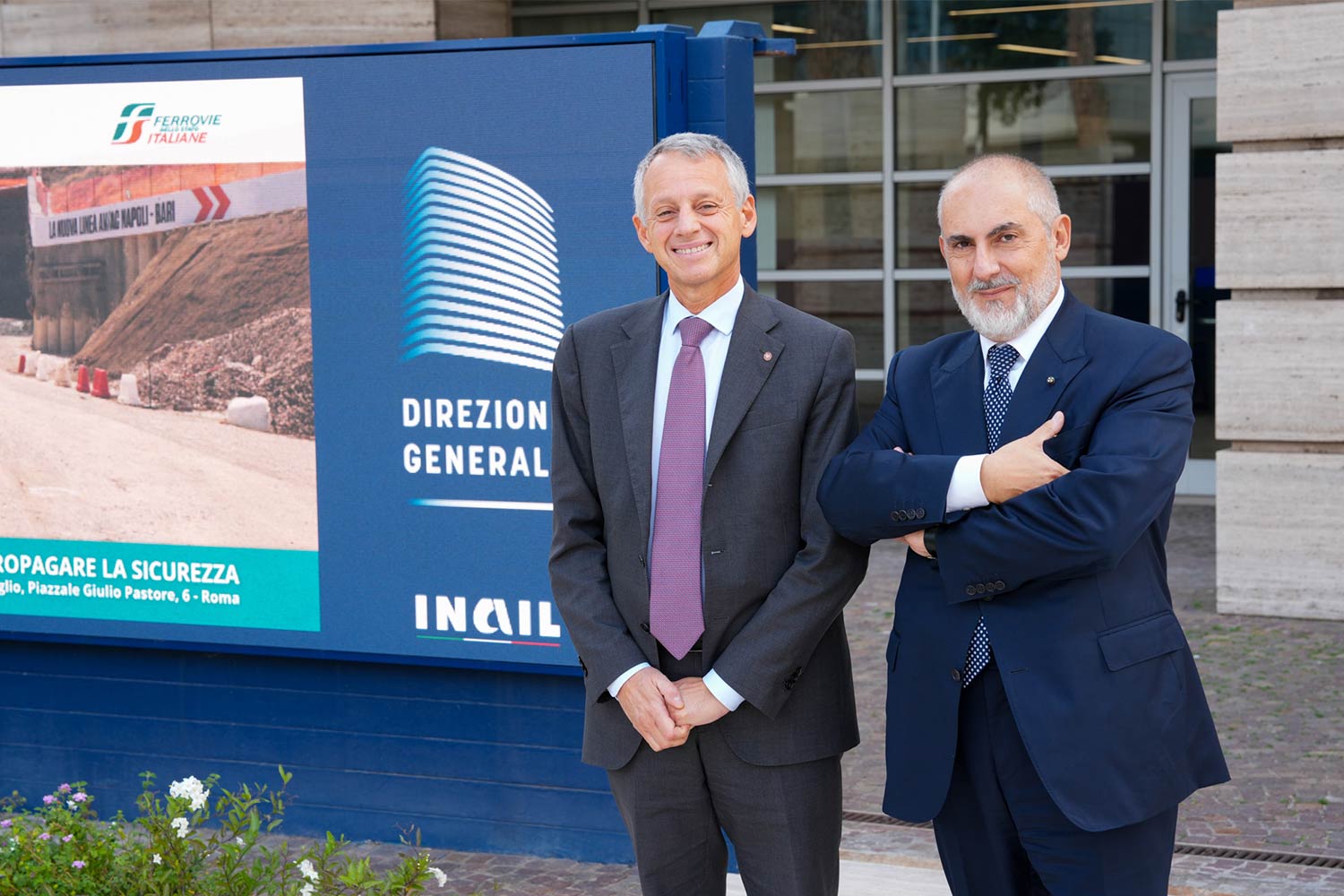AD FS Donnarumma e presidente Inail D'Ascenzo (foto FS) AD FS Donnarumma e presidente Inail D'Ascenzo (foto FS)