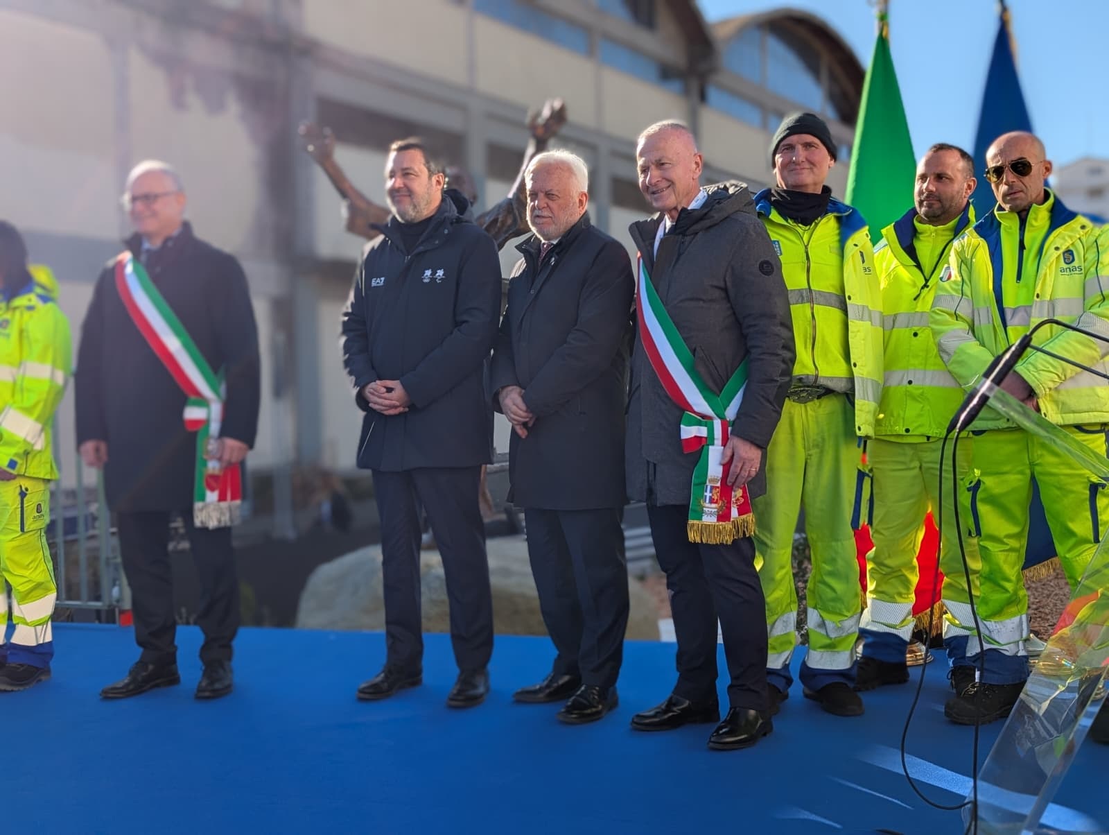 Salvini, Gualtieri, Gemme (foto Anas)