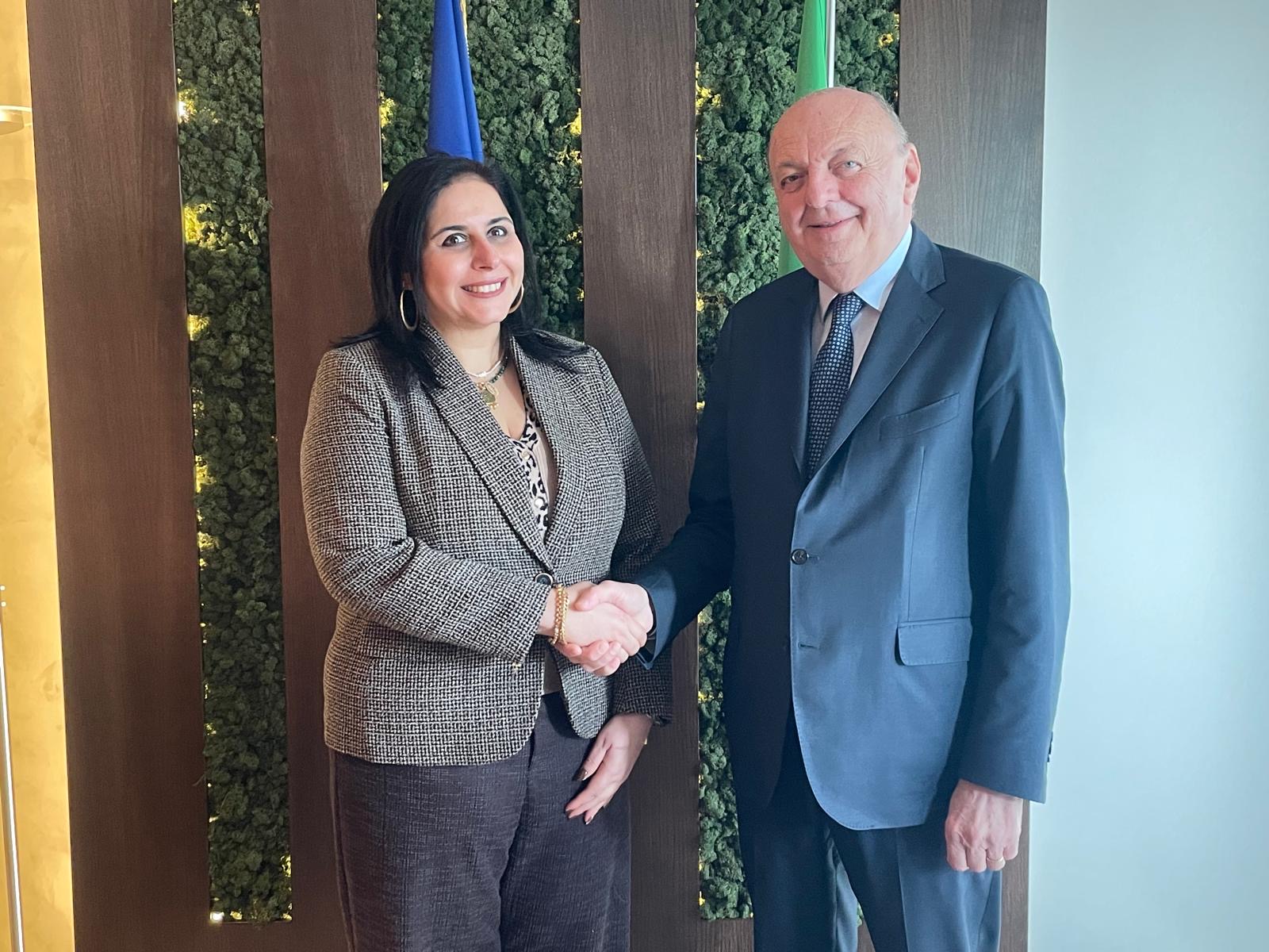 Gilberto Pichetto e Rania Sharshr. Foto sito MASE.jpg