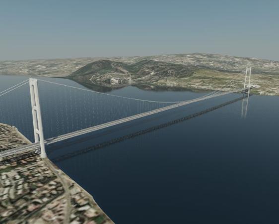 Ponte - Vista dello Stretto di Messina