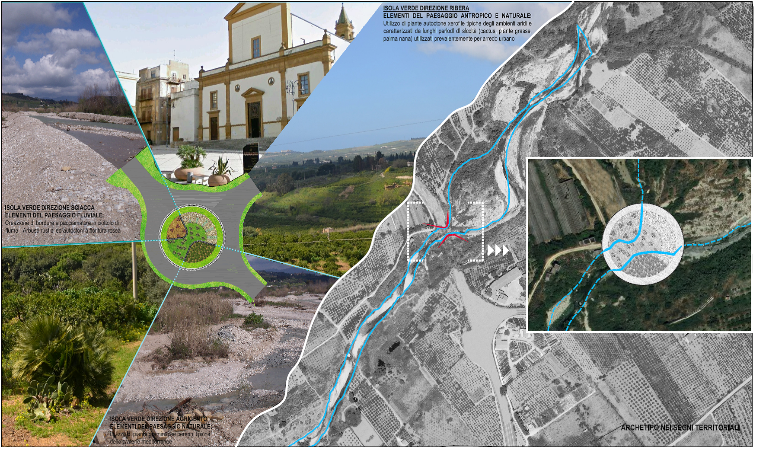 Sicilia SS115 ponte sul fiume Verdura - Mitigazione elementi caratterizzanti del paesaggio Sicilia SS115 ponte sul fiume Verdura - Mitigazione elementi caratterizzanti del paesaggio