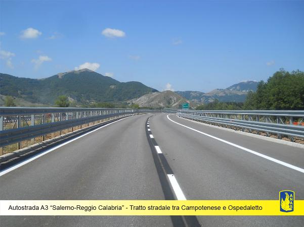 Autostrada A3 Salerno-Reggio Calabria - Tratto stradale tra Campotenese e Ospedaletto Autostrada A3 Salerno-Reggio Calabria - Tratto stradale tra Campotenese e Ospedaletto