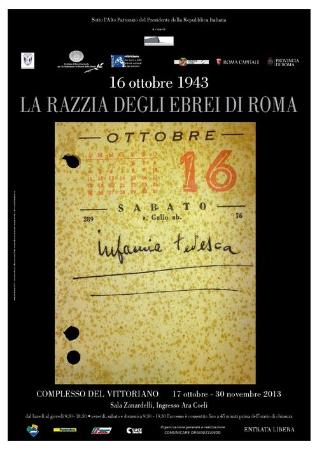 Mostra, "16 ottobre 1943. La razzia degli ebrei di Roma"