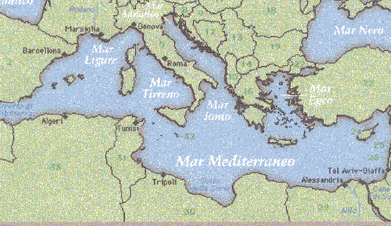 cartina Mediterraneo cartina Mediterraneo