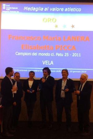 Premiazione Coni medaglia al valore atletico -Elisabetta Picca - Bari, 20 gennaio 2014