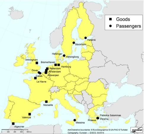 Europa mappa porti Europa mappa porti
