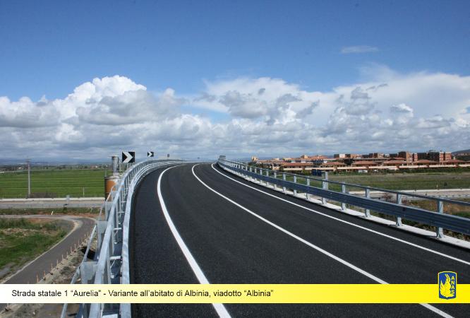 Strada statale 1 "Aurelia" – Variante all'abitato di Albinia, viadotto "Albinia" Strada statale 1 "Aurelia" – Variante all'abitato di Albinia, viadotto "Albinia"