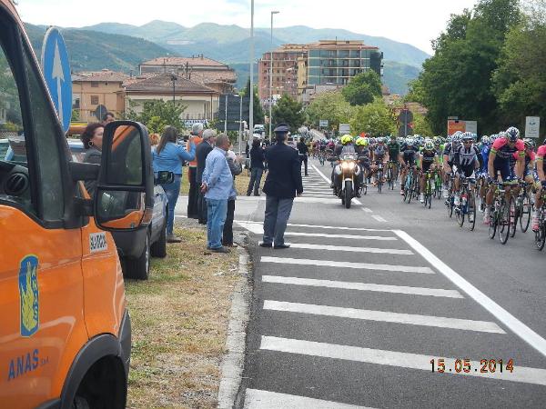 A3 passaggio 97° Giro d'Italia svincolo di Polla
