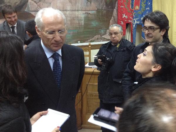 Sardegna, Pietro Ciucci con i giornalisti Sardegna, Pietro Ciucci con i giornalisti