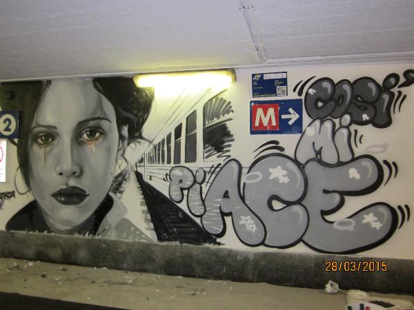 Murales stazione Milano Porta Genova Murales stazione Milano Porta Genova