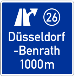 Cartello stradale Germania