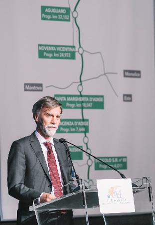 Inaugurazione A31 Sud - intervento ministro Graziano Delrio