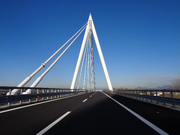 A31 Valdastico Sud - ponte strallato sull'Adige, Badia Polesine