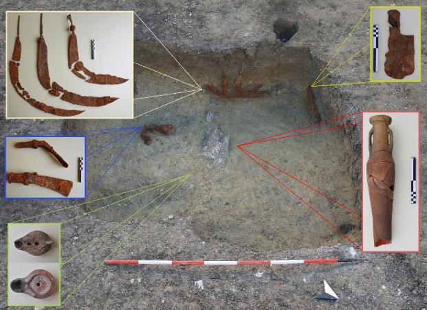 Oggetti rinvenuti in una fossa deposito di V-VI secolo d.C.