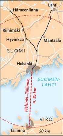 Tunnel sotto il Baltico: Helsinki-Tahiti, 30 minuti in treno