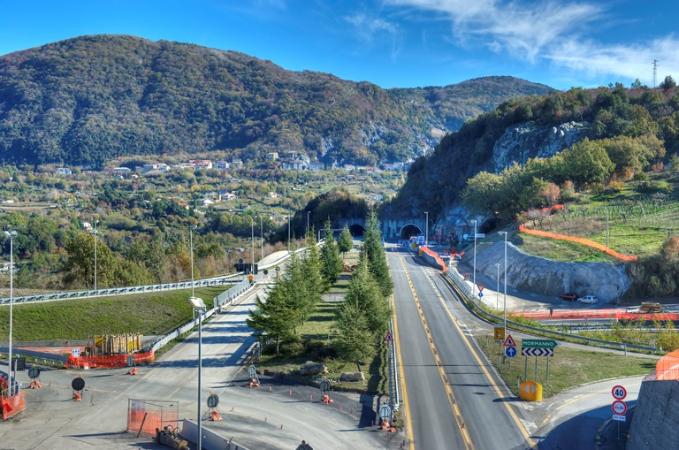 A3 Salerno-Reggio Calabria - Svincolo e Galleria Mormanno, novembre 2014