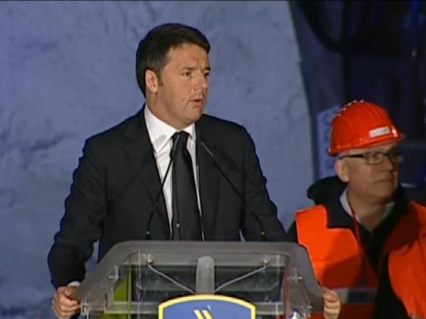 Intervento Matteo Renzi - Salerno-Reggio Calabria, galleria Mormanno - 10 marzo 2016