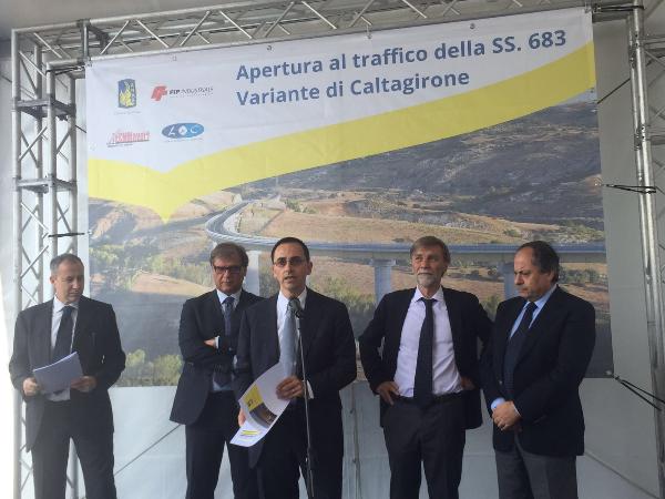 Intervento del presidente Anas Gianni Vittorio Armani, Caltagirone Intervento del presidente Anas Gianni Vittorio Armani, Caltagirone
