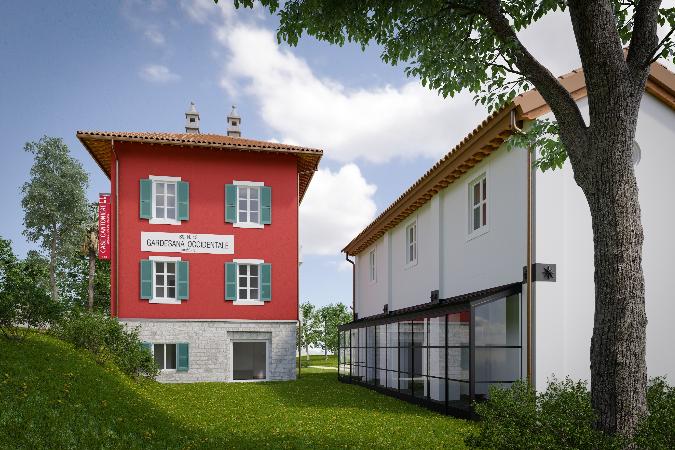 Casa cantoniera Salò render esterno Casa cantoniera Salò render esterno