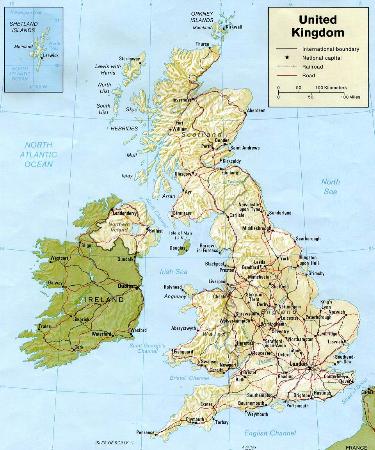 mappa Regno Unito