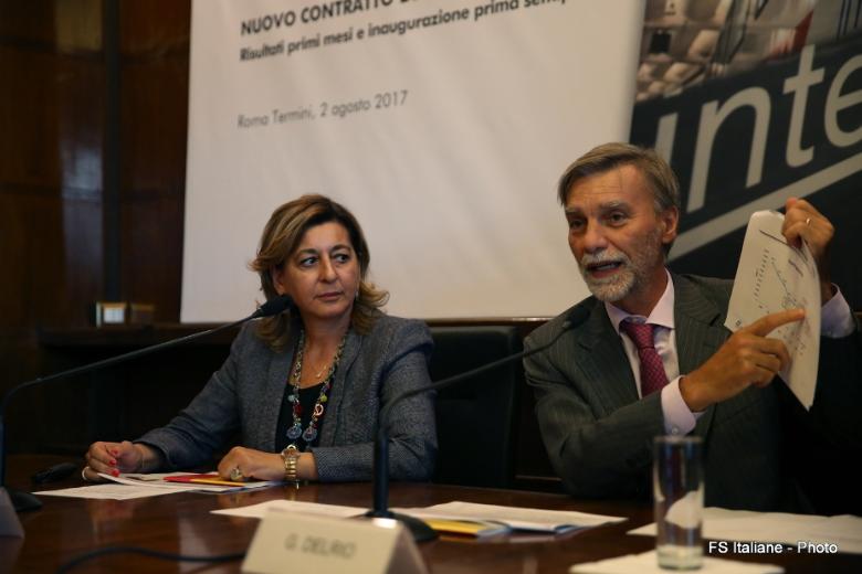 Graziano Delrio e Barbara Morgante
