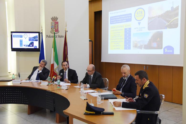 Conferenza stampa di bilancio dell'esodo estivo 2017