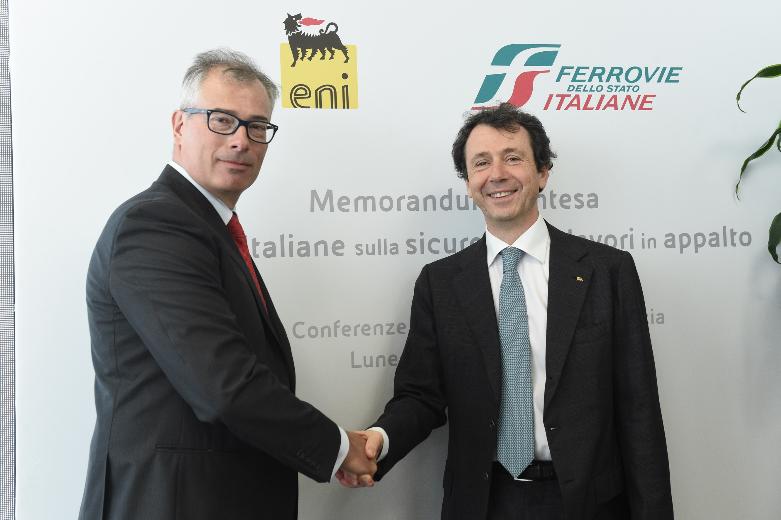 Eni e FS Italiane insieme per l'eccellenza nella sicurezza sul lavoro Eni e FS Italiane insieme per l'eccellenza nella sicurezza sul lavoro