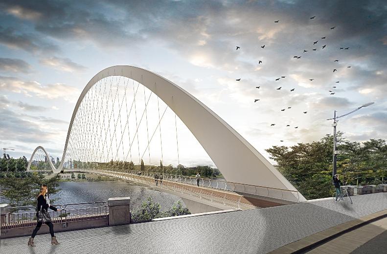 Ponte Lávka Holeovice Karlín