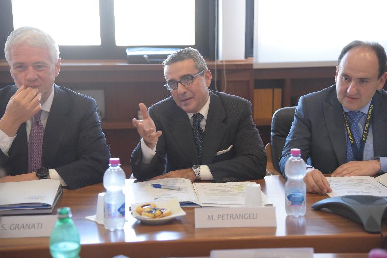 Stefano Granati, Marcello Petrangeli, Edwin Arias (foto archivio Anas)