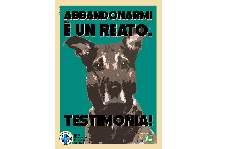 Locandina campagna No abbandono - dog Locandina campagna No abbandono - dog