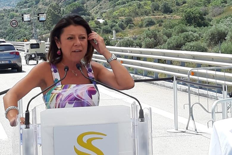 Viadotto Imera - intervento Ministra Paola De Micheli Viadotto Imera - intervento Ministra Paola De Micheli