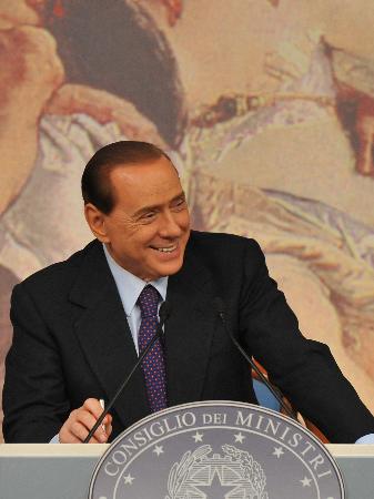 Il presidente del Consiglio Silvio Berlusconi