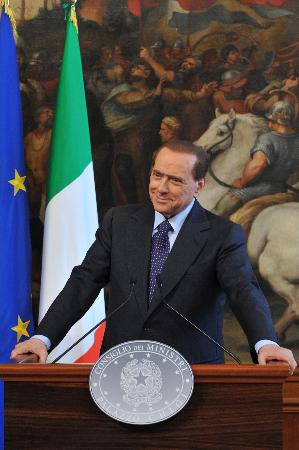 Il presidente del Consiglio Silvio Berlusconi