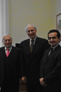 presidente di Autovie Venete Emilio Terpin il Presidente dell'Anas Pietro Ciucci e l'amministratore