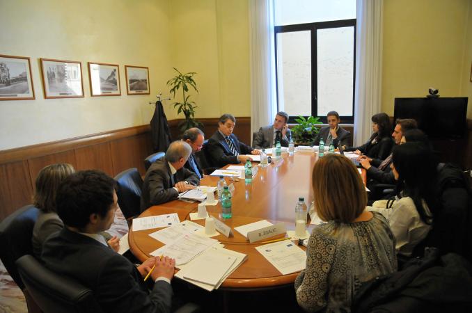 Il tavolo della delegazione