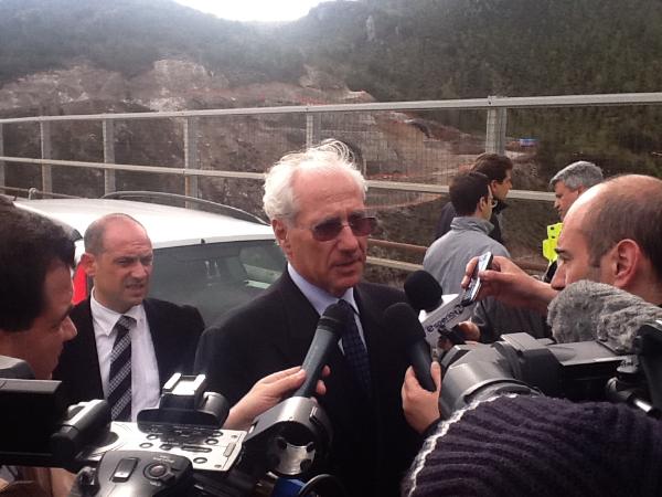 Ciucci intervistato dai giornalisti
