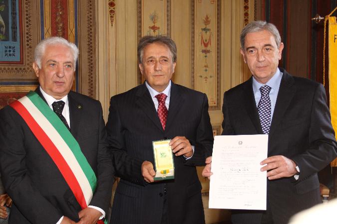 Vincenzino Patete alla premiazione di Campobasso