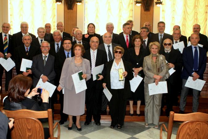 Giusto Laugelli alla premiazione di Catanzaro