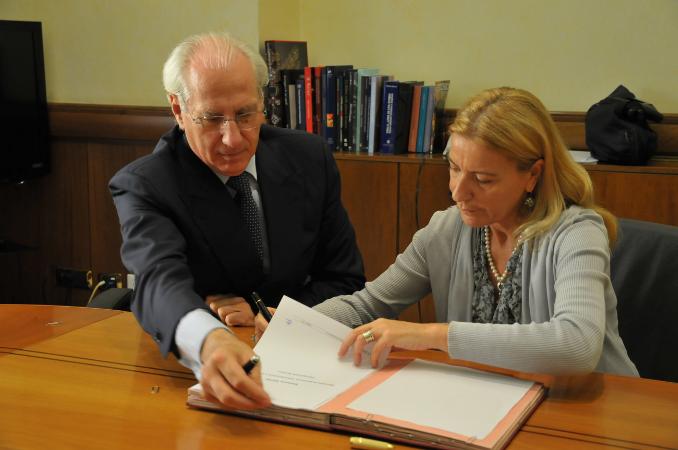 Vergilius - Firma della convenzione Anas-Polizia Stradale