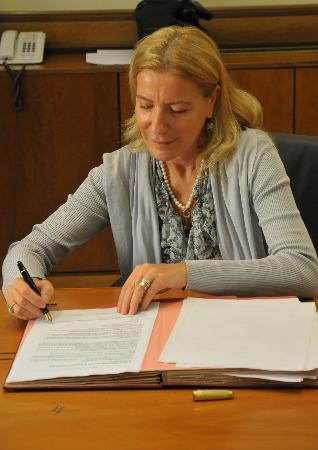 Maria Luisa Pellizzari - Firma convenzione Vergilius